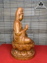 Tượng Phật Quan Âm Gỗ Hương Cao 40 Ngang 19 Sâu 19 (cm) 0
