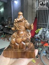 Tượng Quan Công Ngồi Đọc Sách Gỗ Bách Xanh Cao 15 Ngang 10 Sâu 7 (cm) 2