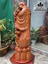 Tượng Phật Di Lặc Chúc Phúc Gỗ Hương Nguyên Khối Cao 100 Ngang 32 Sâu 27 (cm) 0