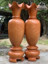 Cặp Lục Bình Gỗ Hương Nguyên Khối Cao 170 Đường Kính 50 (cm) Số 6 1