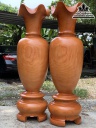 Cặp Lục Bình Gỗ Hương Nguyên Khối Cao 170 Đường Kính 50 (cm) Số 6 3