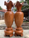 Cặp Lục Bình Gỗ Hương Nguyên Khối Cao 170 Đường Kính 50 (cm) Số 6 4