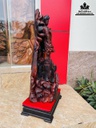 Tượng Phật Bà Quan Âm Gỗ Trắc Cao 62 Ngang 26 Sâu 25 (cm)