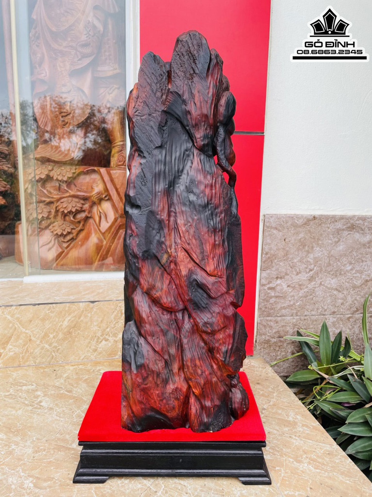 Tượng Phật Bà Quan Âm Gỗ Trắc Cao 62 Ngang 26 Sâu 25 (cm)