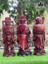Tượng Phúc Lộc Thọ (Tam Đa) Gỗ Trắc Cao 42 Ngang 16 Sâu 14 (cm)