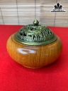 Lư Xông Trầm Gỗ Hương Cao 8 Đường Kính 11 (cm)