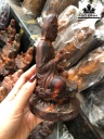 Tượng Phật Bà Quan Âm Gỗ Trắc Cao 15 Đường Kính 9 (cm)