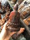Tượng Phật Bà Quan Âm Gỗ Trắc Cao 15 Đường Kính 9 (cm)