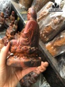 Tượng Phật Bà Quan Âm Gỗ Trắc Cao 15 Đường Kính 9 (cm)