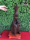 Tượng Phật Bà Quan Âm Gỗ Xá Xị Cao 70 Ngang 30 Sâu 25 (cm)