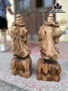Tượng Quan Công Gỗ Ngọc Am Cao 30 Ngang 9 Sâu 7 (cm)