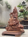 Tượng Phật Bà Quan Âm Gỗ Hương Cao 35 Ngang 25 Sâu 13 (cm)