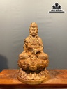 Tượng Phật Bà Quan Âm Gỗ Hương Cao 50 Ngang 26 Sâu 26 (cm)