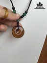 Mặt Dây Chuyền Đồng Điếu Đá Hổ Phách