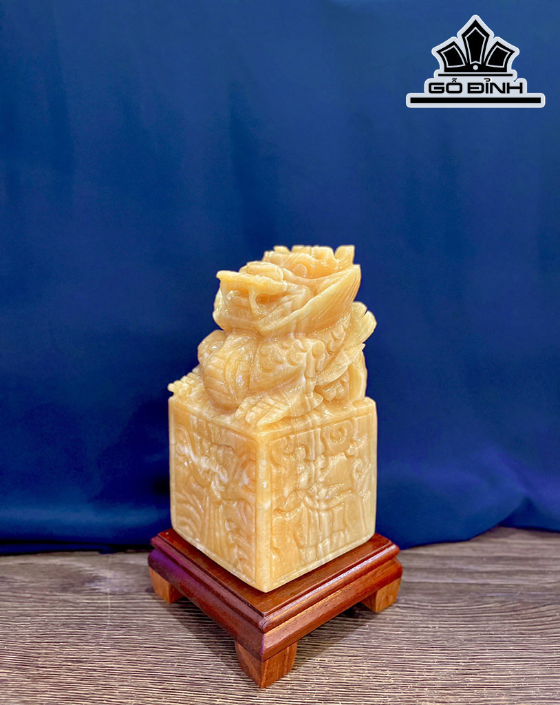 Ấn Rồng Đá Ngọc Hoàng Long Cao 10 (cm)