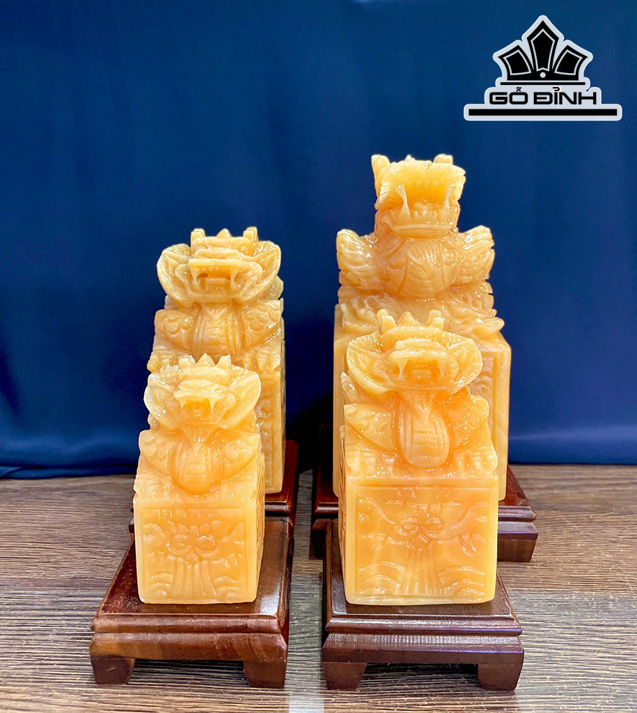 Ấn Rồng Đá Ngọc Hoàng Long Cao 10 (cm)