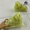 Tác Phẩm Tỳ Hưu Đá Ngọc Hoàng Long Cao 20 (cm)