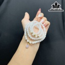 Vòng Tay Đá Bạch Ngọc Đường Kính Hạt 5,8 (mm)