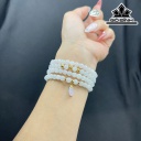 Vòng Tay Đá Bạch Ngọc Đường Kính Hạt 5,8 (mm)