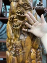 Tượng Phật Bà Quan Âm Gỗ Sưa Cao 106 Ngang 45 Sâu 45 (cm)
