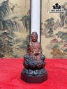 Tượng Phật Bà Quan Âm Gỗ Trắc Cao 15 Đường Kính 8,5 (cm)
