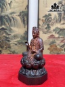 Tượng Phật Bà Quan Âm Gỗ Trắc Cao 15 Đường Kính 8,5 (cm)