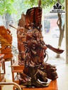 Tượng Quan Công Gỗ Trắc Cao 128 Ngang 56 Sâu 50 (cm)
