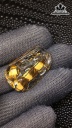 Mặt Dây Chuyền Đá Thạch Anh Tóc Nâu Cao 28 Ngang 18,2 Sâu 7,8 (mm) 5,5gr