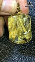 Mặt Dây Chuyền Đá Thạch Anh Tóc Vàng Cao 33 Ngang 24 Sâu 8,6 (mm) 13,6gr