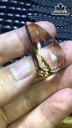 Mặt Dây Chuyền Đá Thạch Anh Tóc Vàng Cao 38 Ngang 20,6 Sâu 10,6 (mm) 11,4gr