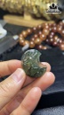 Mặt Dây Chuyền Thạch Anh Tóc Xanh Cao 28,5 Ngang 24 Sâu 10,5 (mm) 8,5gr