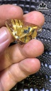 Mặt Trơn Hoa Thị Đá Thạch Anh Tóc Vàng Cao 21 Ngang 31 Sâu 6,5 (mm) 5,8gr