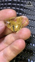 Mặt Trơn Hoa Thị Đá Thạch Anh Tóc Vàng Cao 21 Ngang 31 Sâu 6,5 (mm) 5,8gr