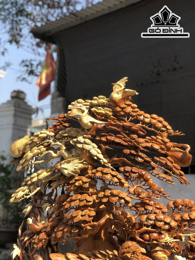 Tượng Phu Thê Viên Mãn Gỗ Hương Cao 157 Ngang 96 Sâu 38 (cm)