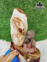 Tác Phẩm Đá Mã Não Cao 31 Ngang 15 (cm) 4,5kg
