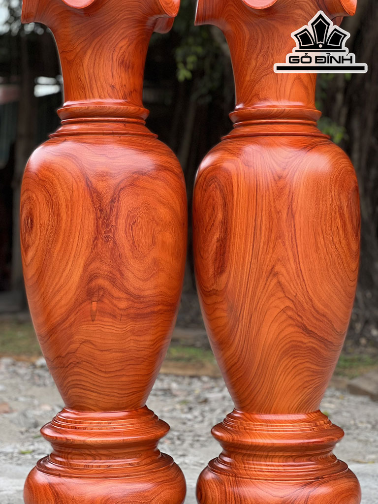 Lục Bình Gỗ Hương Cao 140 Đường Kính 40 (cm)