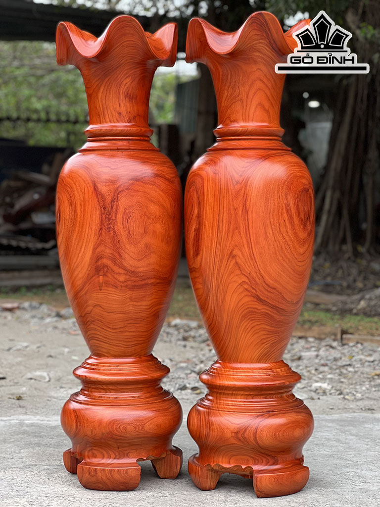Lục Bình Gỗ Hương Cao 140 Đường Kính 40 (cm)