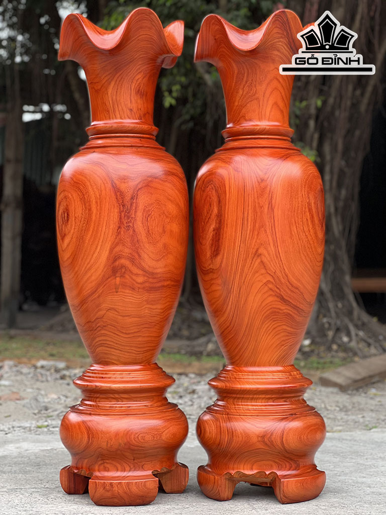 Lục Bình Gỗ Hương Cao 140 Đường Kính 40 (cm)