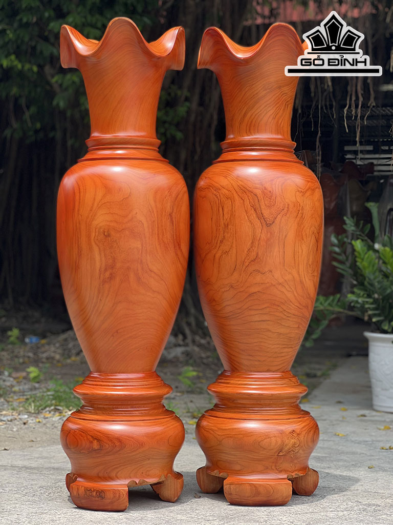 Lục Bình Gỗ Hương Cao 150 Đường Kính 43 (cm)