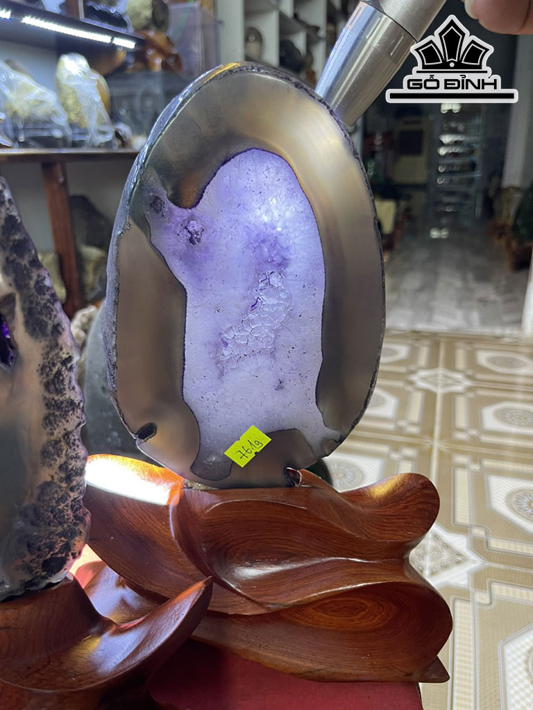 Cặp Đôi Ngọc Mã Não Tím Cao 28 (cm) 2,8kg