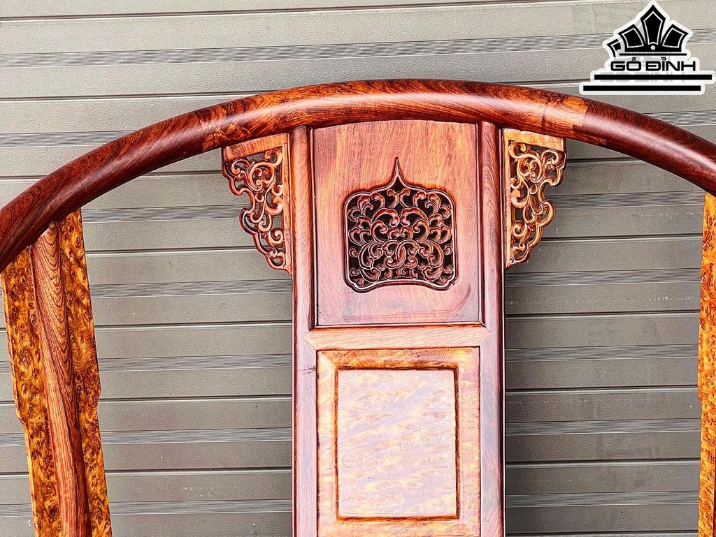 Bộ Minh Đế Gỗ Hương Mặt Nu Ngọc Am Cao 95 Ngang 70 Sâu 60 (cm)