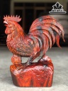 Tượng Gà Trống Gỗ Trắc Cao 30 Ngang 26 Sâu 10 (cm)