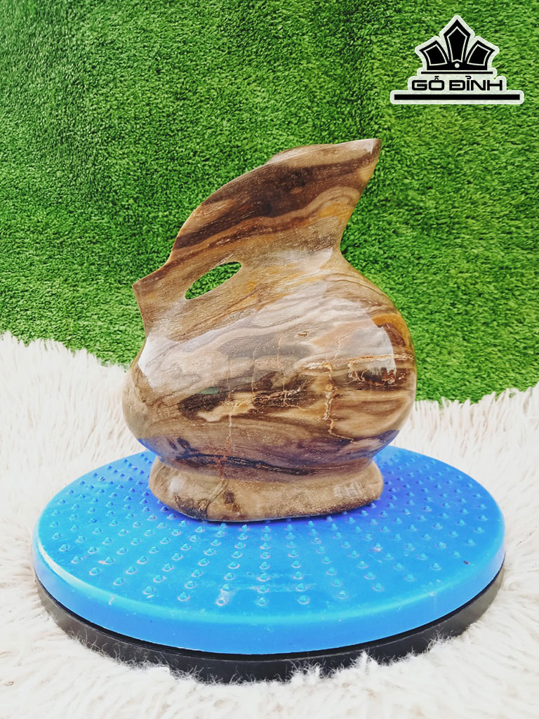 Tác Phẩm Gỗ Hóa Thạch Cao 20 Ngang 16 (cm) 3,5kg