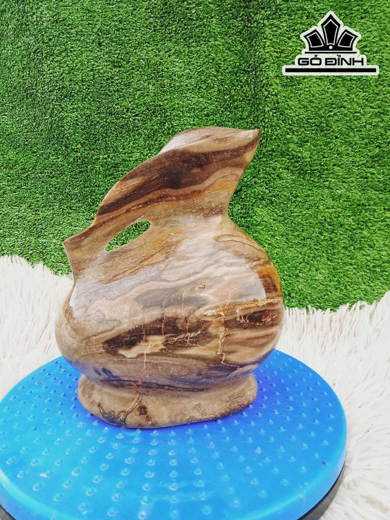 Tác Phẩm Gỗ Hóa Thạch Cao 20 Ngang 16 (cm) 3,5kg