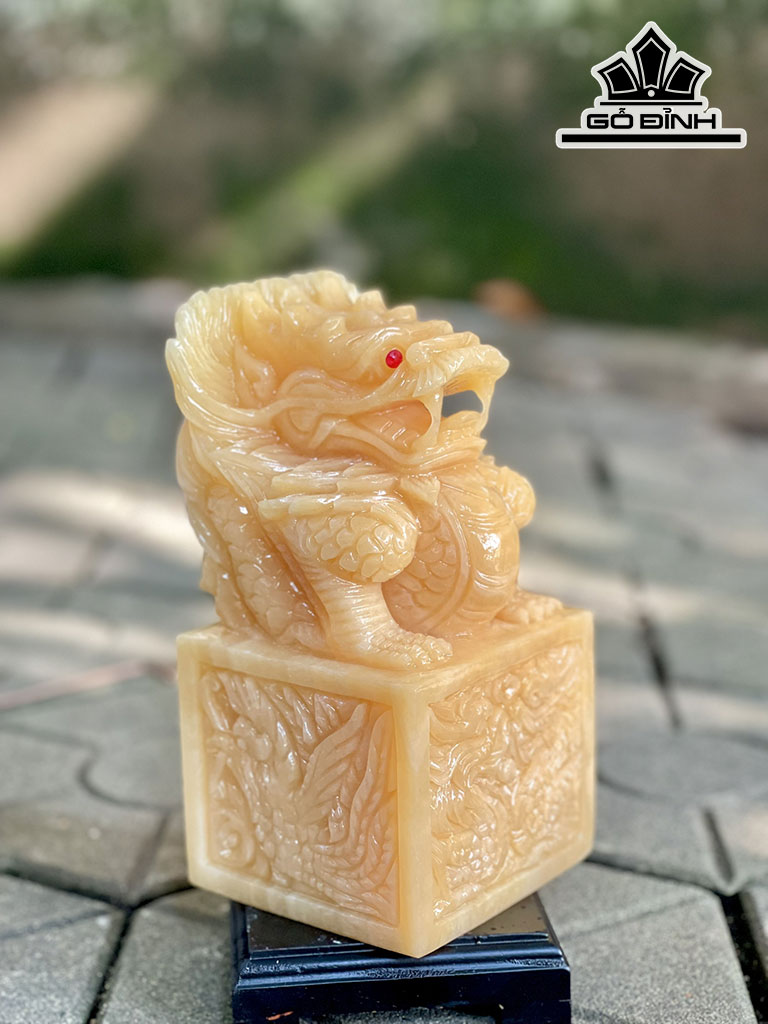 Ấn Rồng Đá Ngọc Hoàng Long Cao 20 (cm)