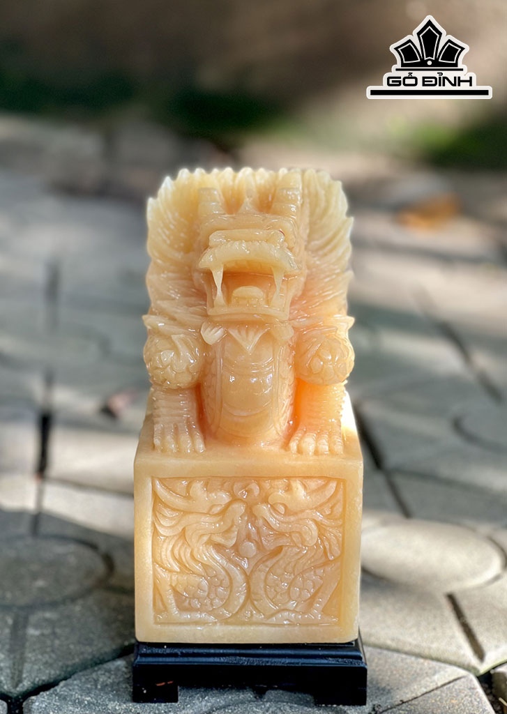 Ấn Rồng Đá Ngọc Hoàng Long Cao 20 (cm)