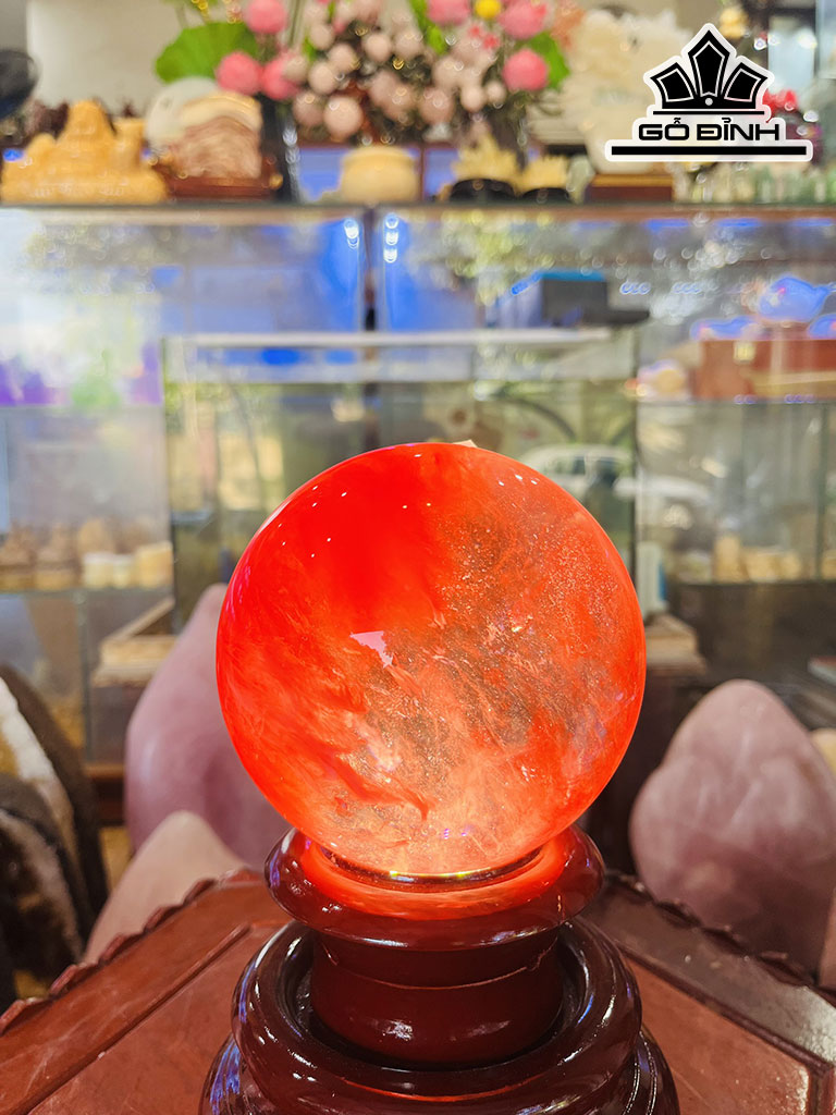 Bi Cầu Thủy Tinh Đỏ 1,6kg