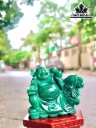 Phật Di Lặc Đá Thạch Anh Xanh Cao 28 Ngang 16 (cm) 9,3kg