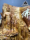 Tượng Phật Bà Quan Âm Gỗ Hương Cao 86 Ngang 55 Sâu 47 (cm)