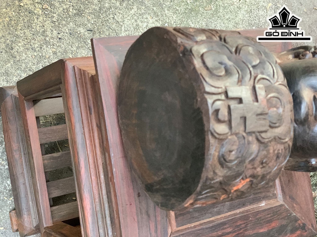 Diện Phật A Di Đà Gỗ Trắc Cao 35 Ngang 18 Sâu 17 (cm)